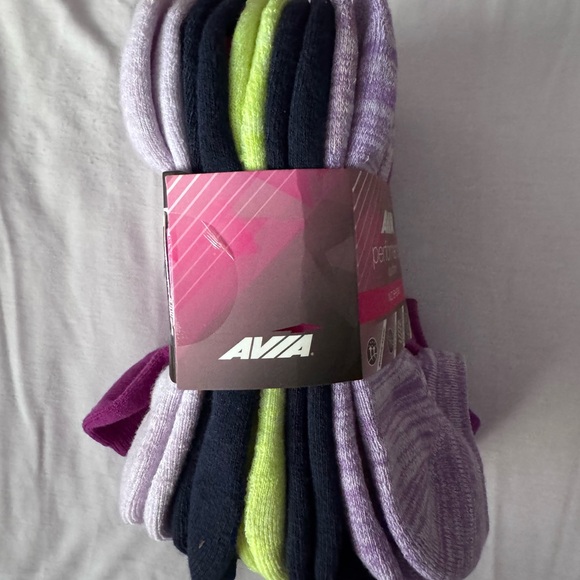 Avia Performance Cushion, No Show Socks Purple and Lavender - Picture 3 of 4